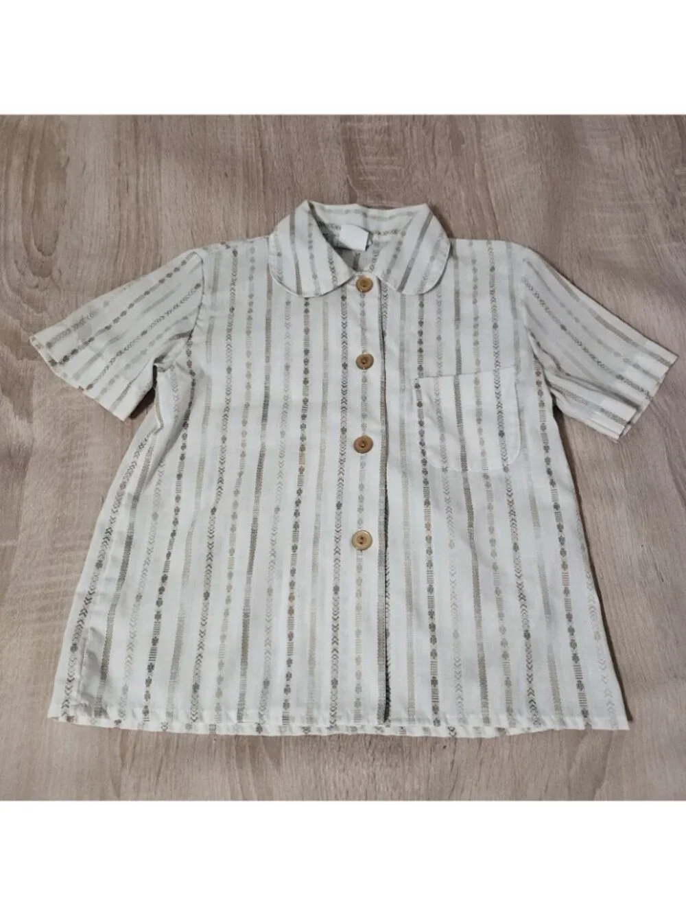 Vintage 1970s Girl Scouts Brownie USA Dress & Blouse Uniform Child Sz 7 Brown